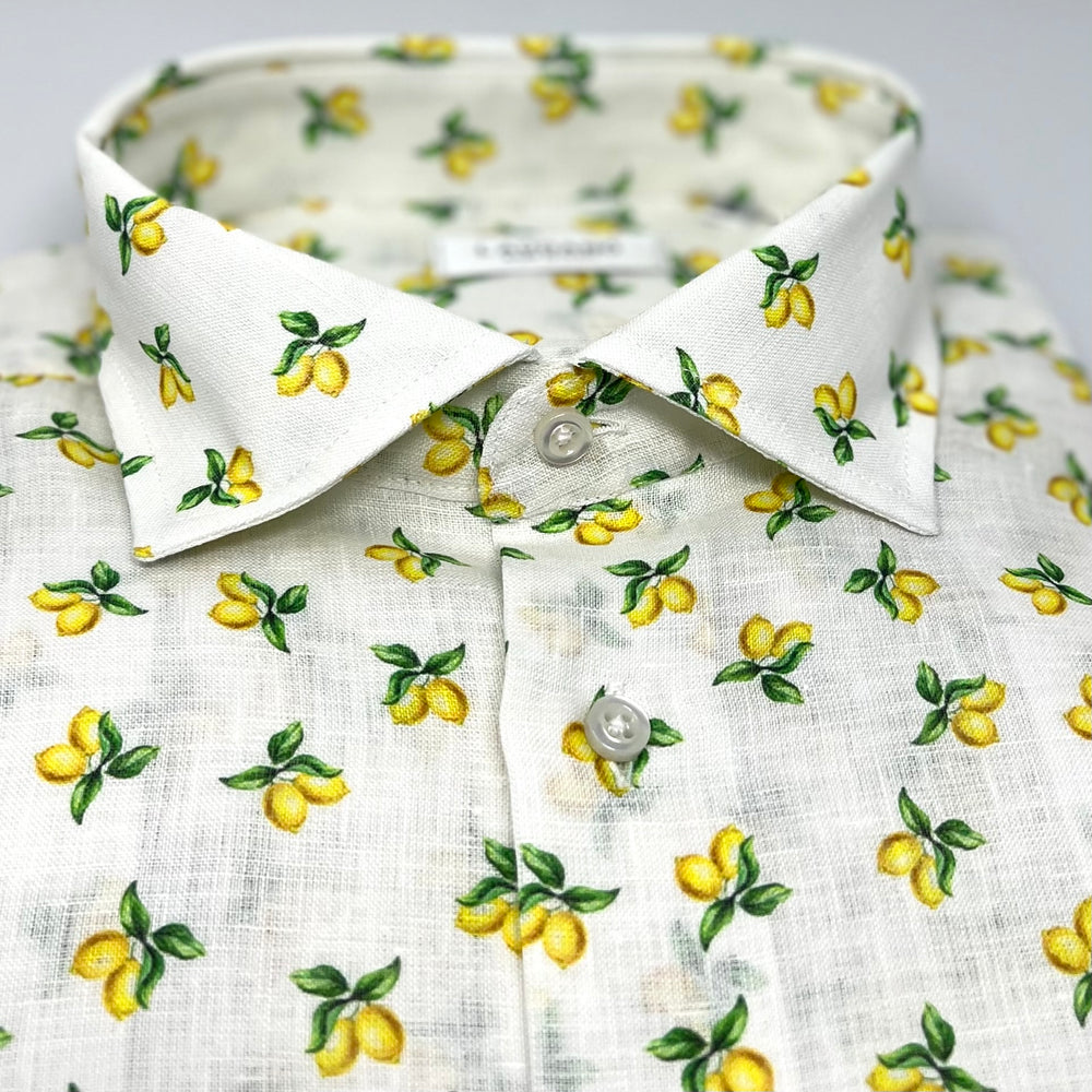 Lemon Printed Linen Shirt