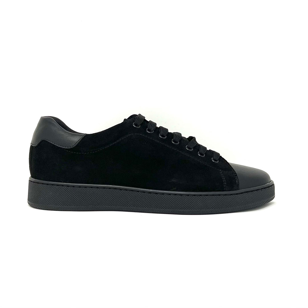 
            
                Load image into Gallery viewer, Black Suede Leather Sneakers L1
            
        