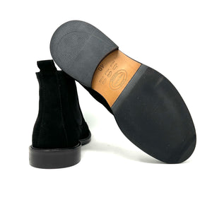Black suede dress boots on sale