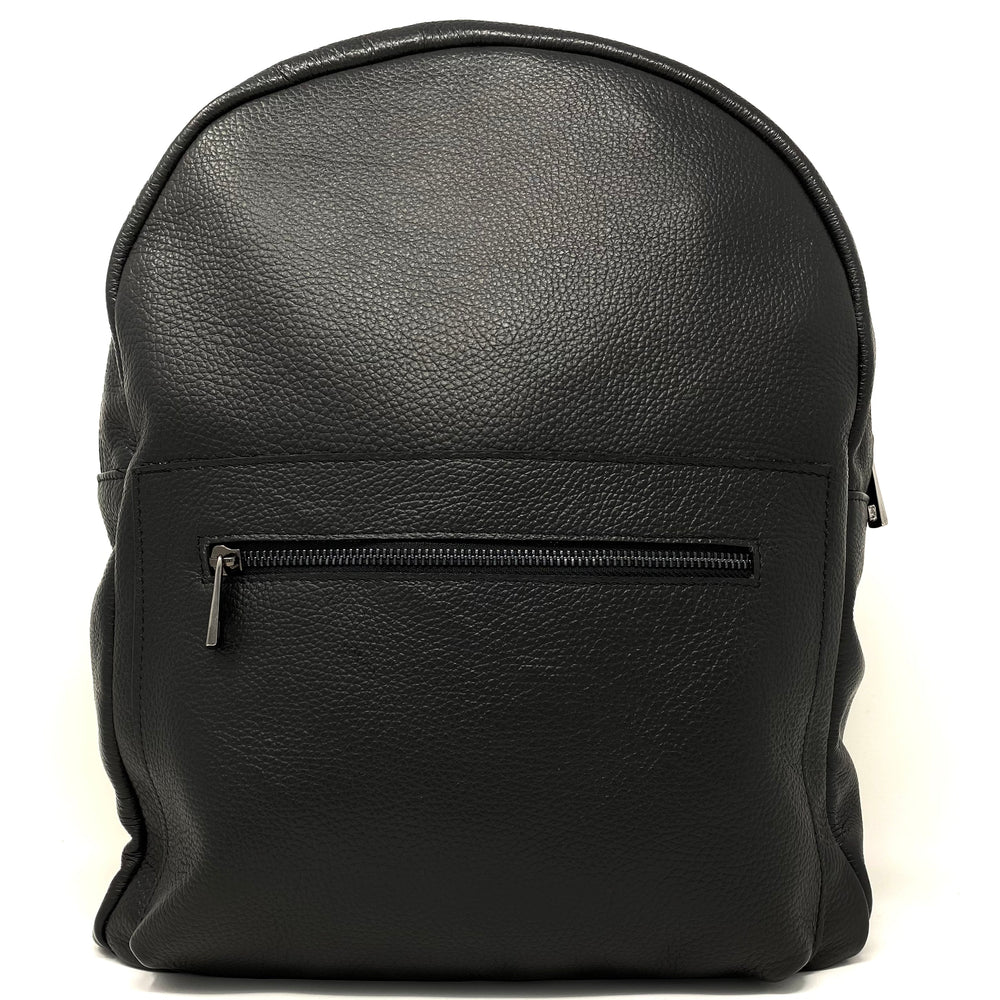 Black Leather Backpack